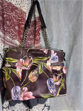 Dana Buchman floral handbag